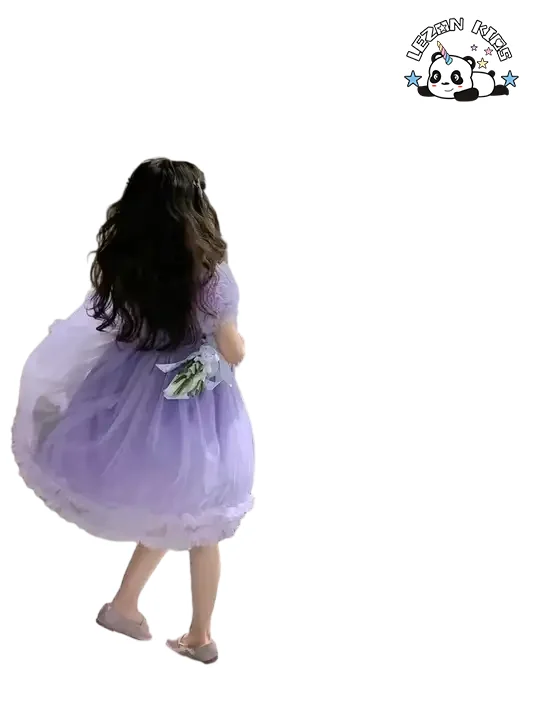 LEZONKIDS - 2024 High Quality summer short sleeve girls dress sweet sequined  girl dress flower tutu girl dress